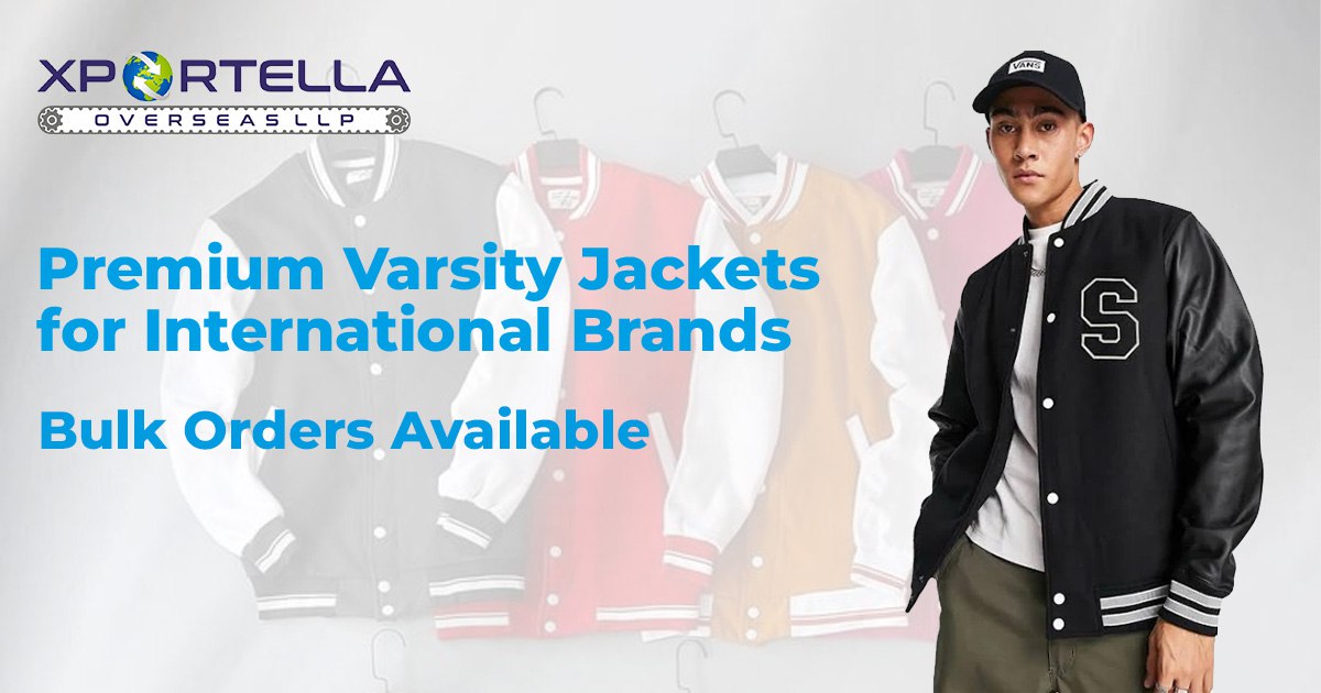 Premium Varsity Jackets for International Brands | Bulk Orders Available