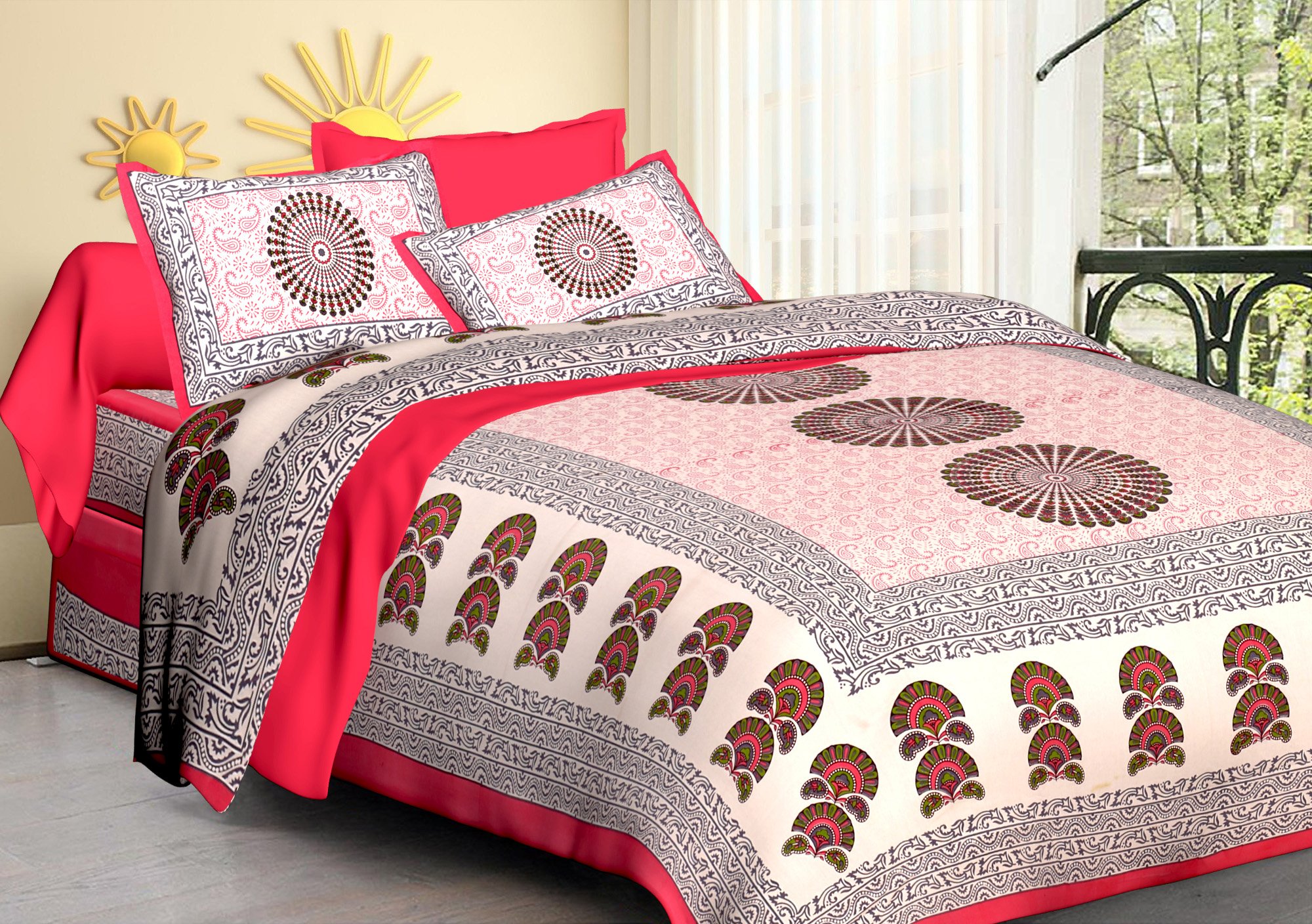 Bedsheet in green